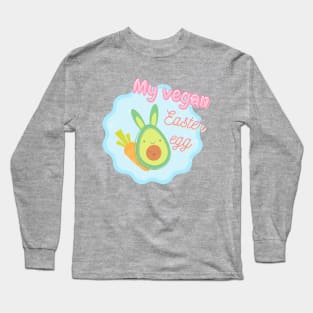 Vegan Easter Egg Long Sleeve T-Shirt